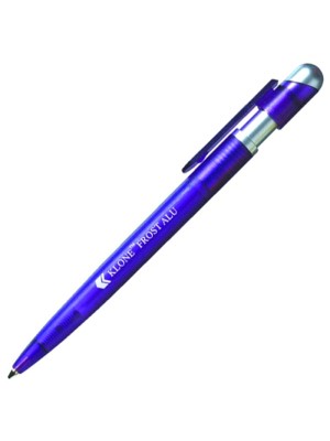 Plastic Pen Klone Frost Alu Retractable Penswith ink colour Blue